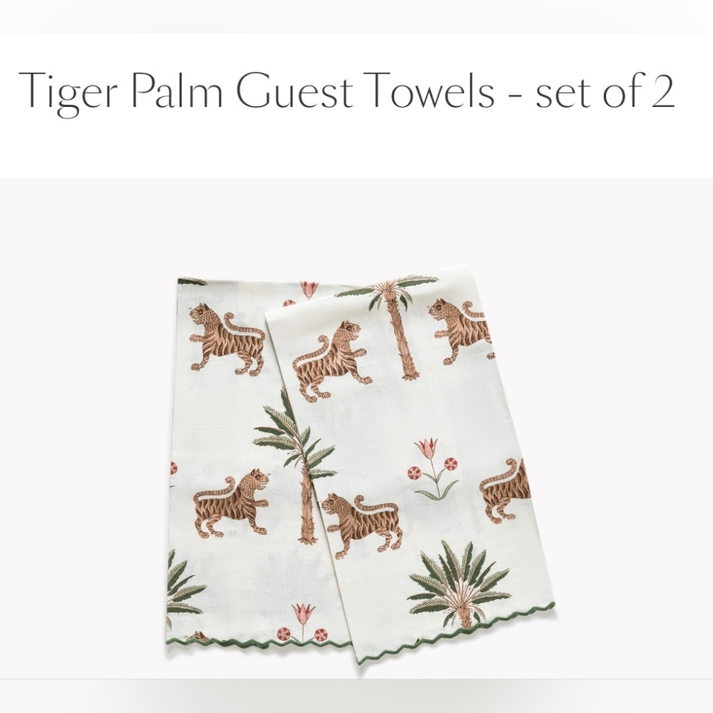 BNNU Set of 2 Linen Guest Towels